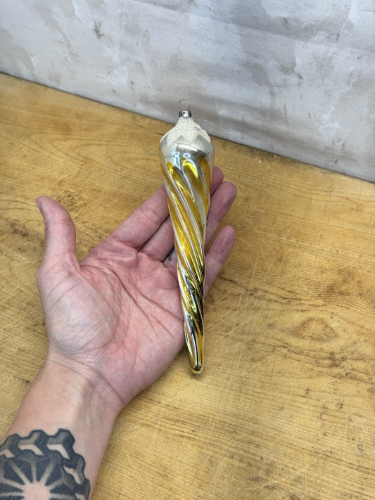 Spiral Icicle Ornament Vtg #1350