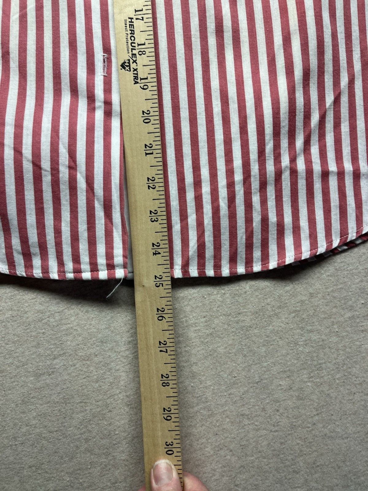 1970s, 80s Women’s Red Striped Cotton S Sleeve Alecia Shirt