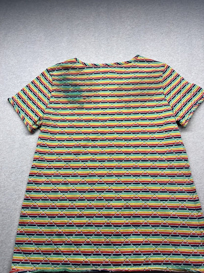 1970s Women’s Knit Striped S Sleeve Top
