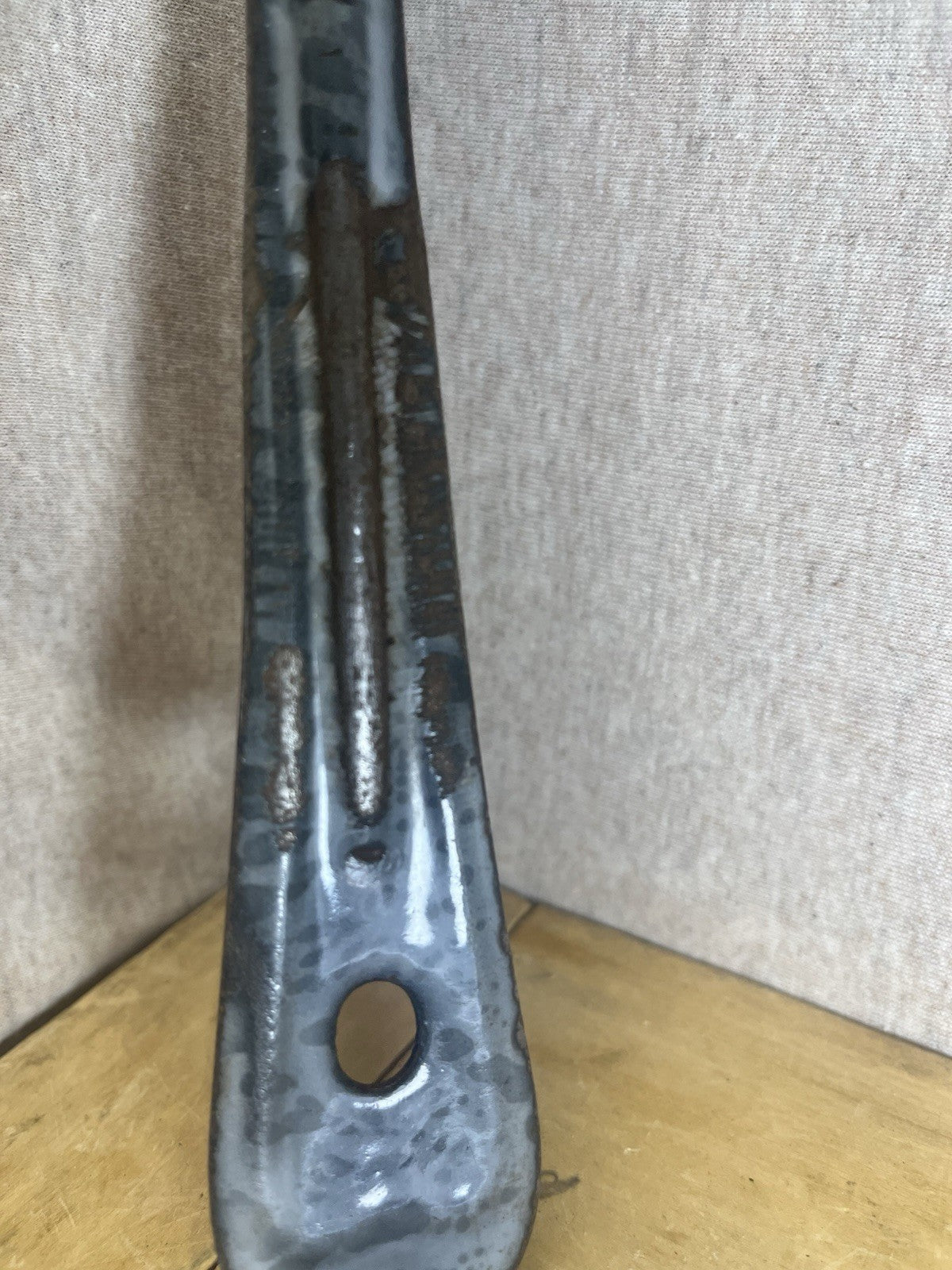 Grey Enamel 13” Spoon