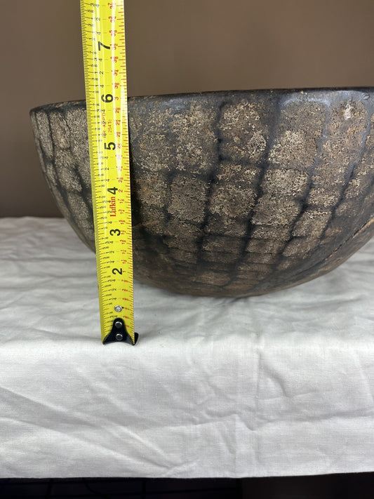 Primitive Antique Hand Carved Large Wood Bowl,home Decor,farm Decor,collectible 