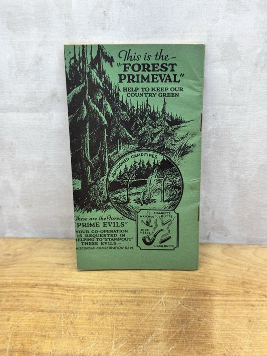 Wisconsin Hunting Trapping Laws 1937-1938 #1509