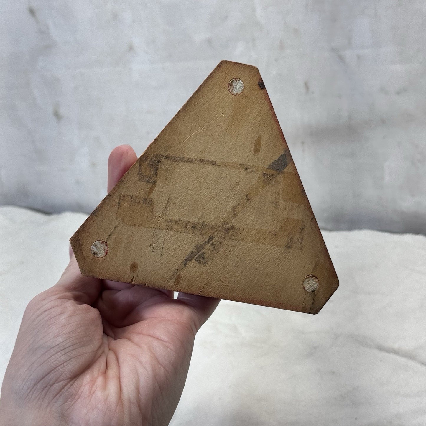 Wooden Six Coffee Cup Holder Vintage Space Saver