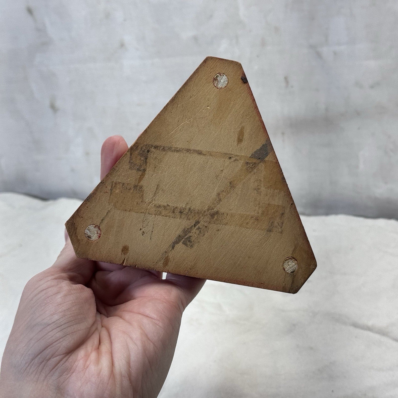 Wooden Six Coffee Cup Holder Vintage Space Saver