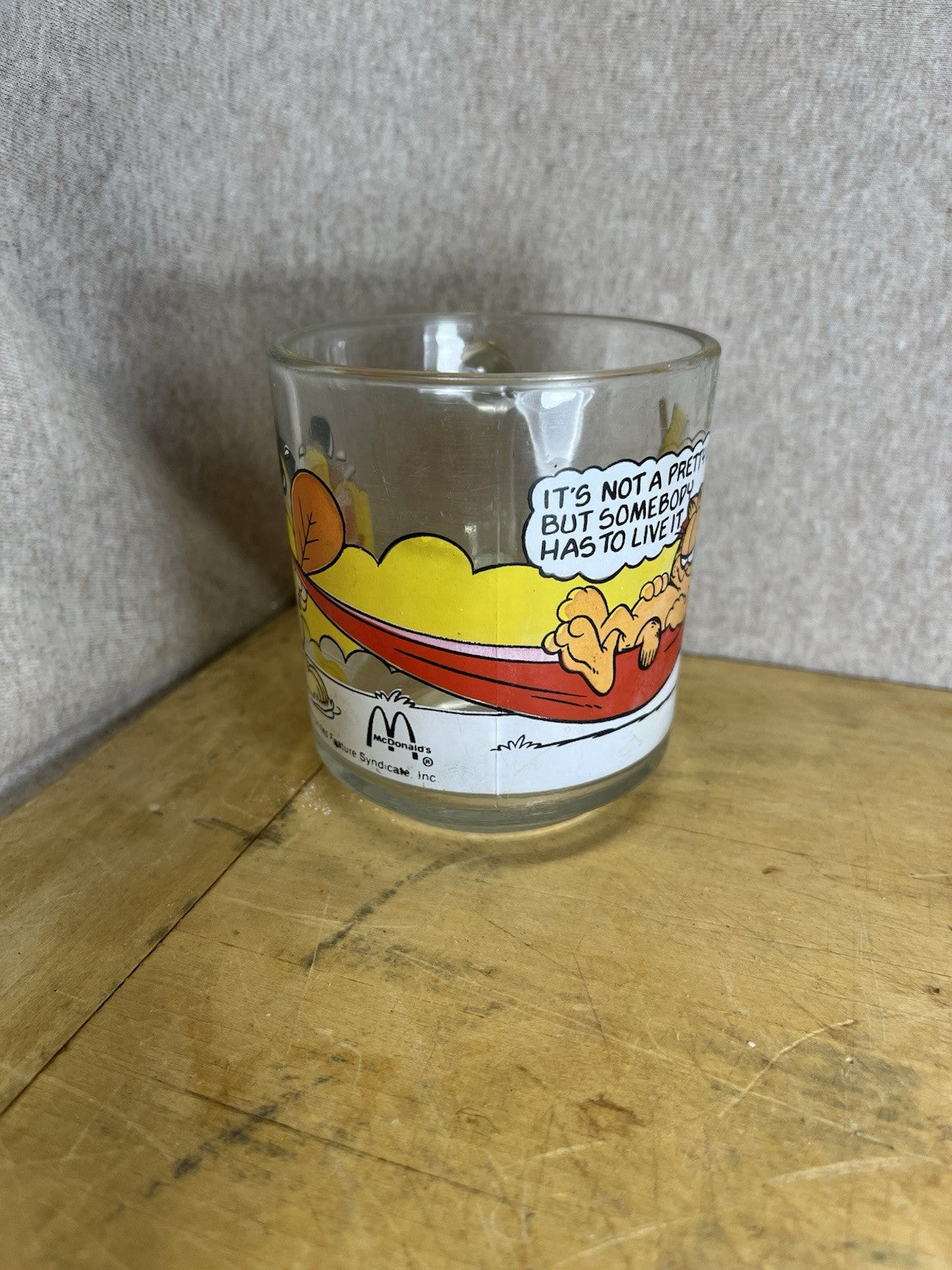 Garfield Mc Donald’s Vintage Glass Mug