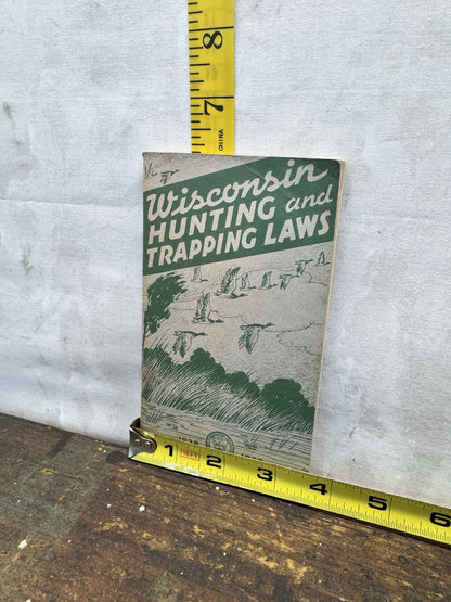 Wisconsin Hunting Trapping Laws 1938-1939