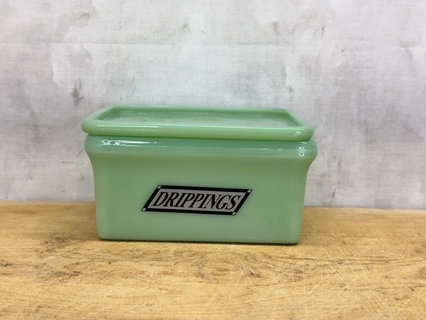 Jadeite Drippings Grease Container Antique Excellent Condition #1115