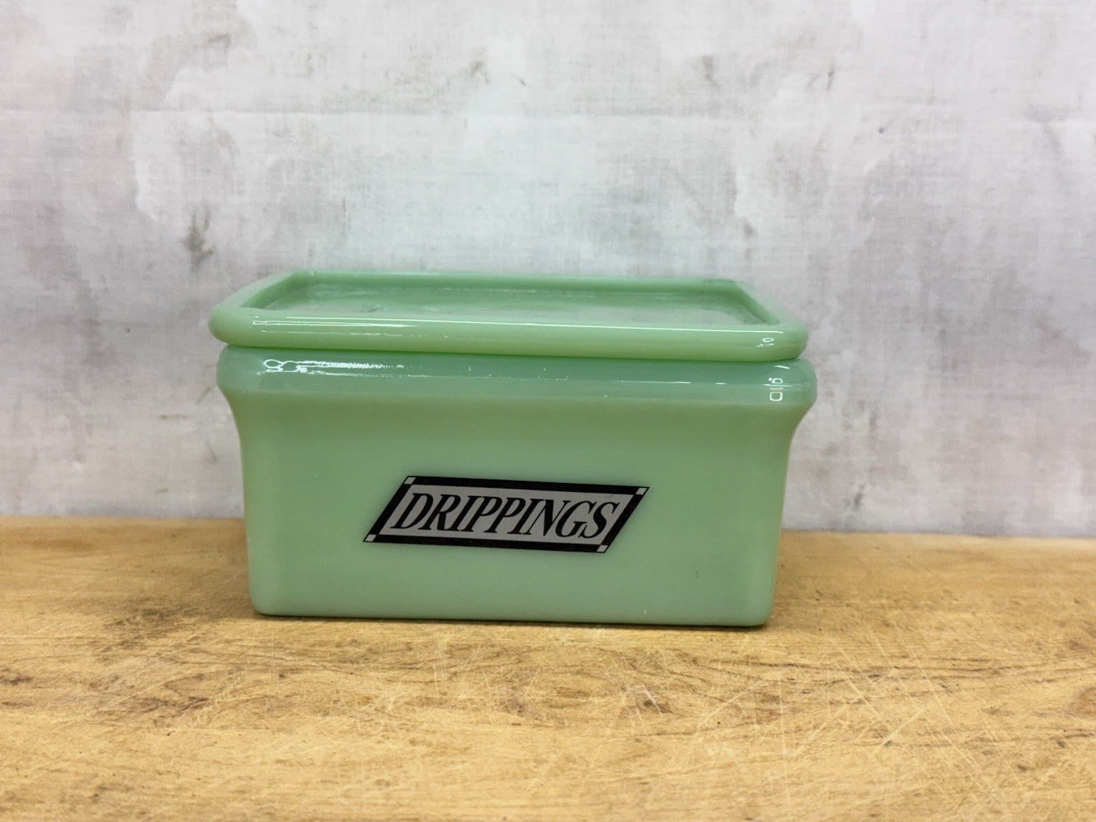 Jadeite Drippings Grease Container Antique Excellent Condition #1115
