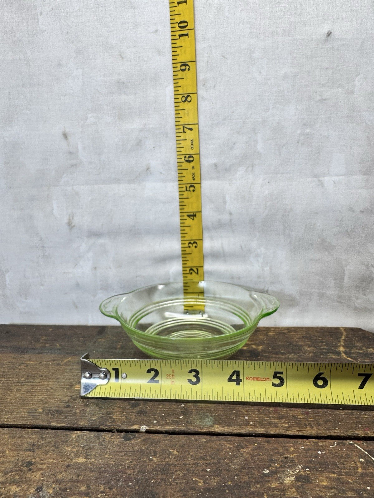 Small Uranium Bowl Dish Vintage Glow #S-1918