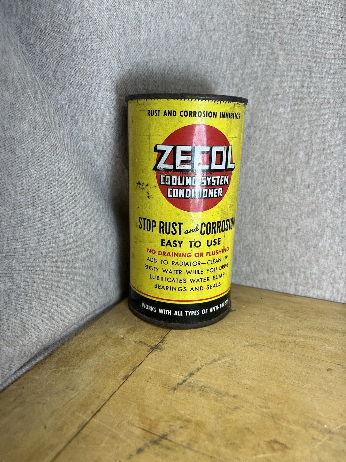 Zecol  Cooling System Empty Tin Vintage