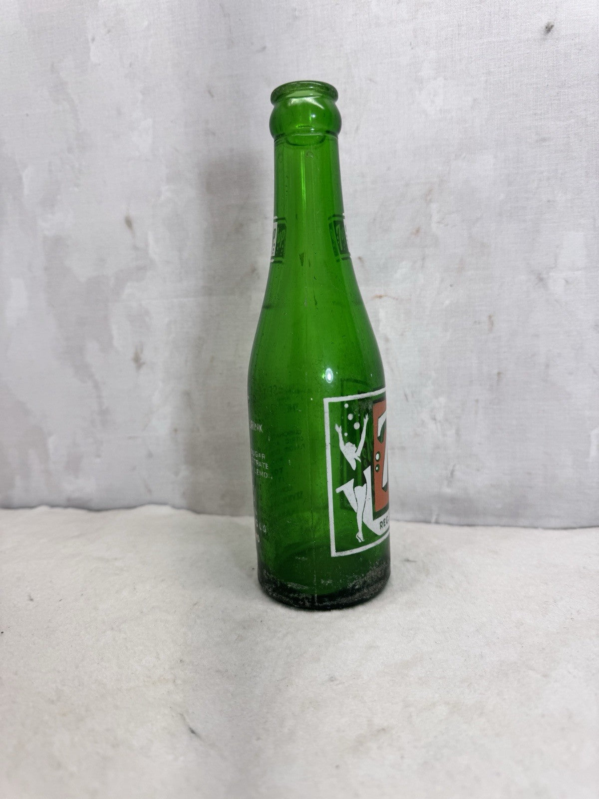 Vintage 7UP Bottle Green