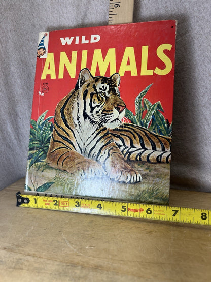 Wild Animals Child Hardcover Rand McNally Book Vintage