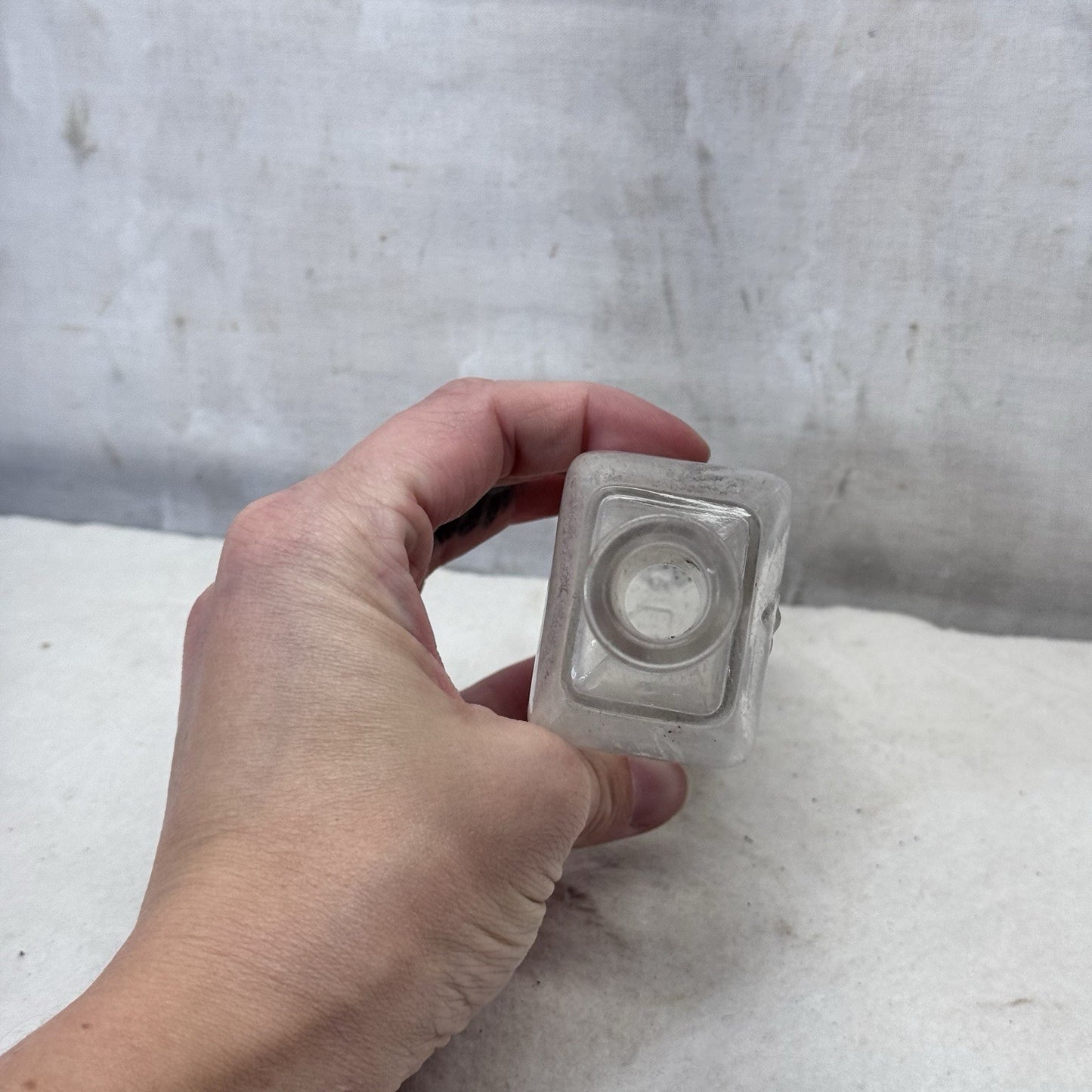 Richard Hudnut Embossed Glass Vintage Perfume Bottle