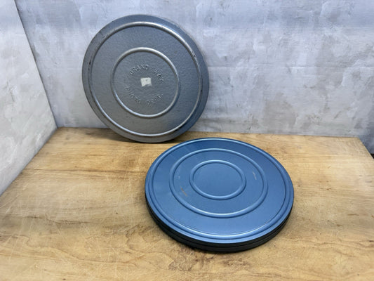 Film Reel Tins Empty Vtg