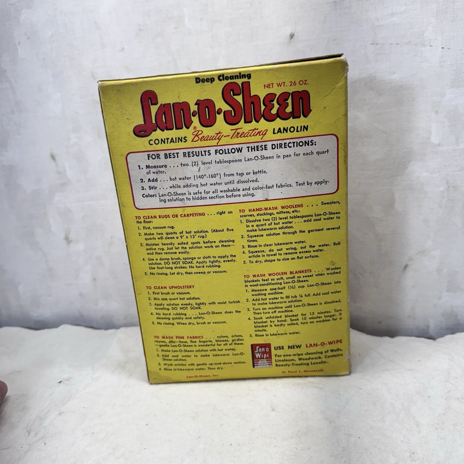 Lan-O-Sheen Vintage Cleaning Box 