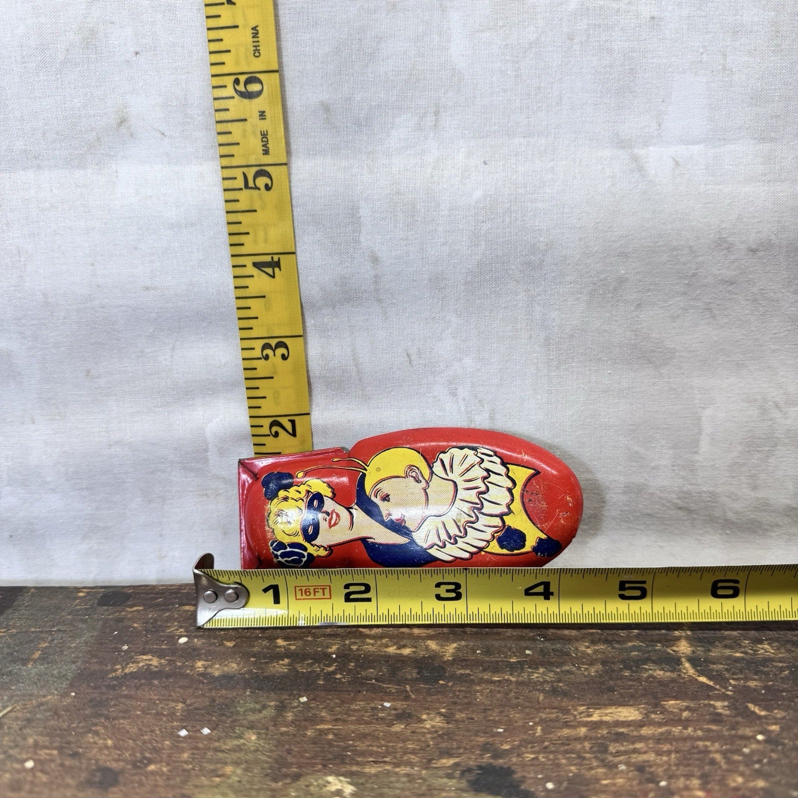 Party Toy Clacker Noise Maker Tin Lithograph Vintage