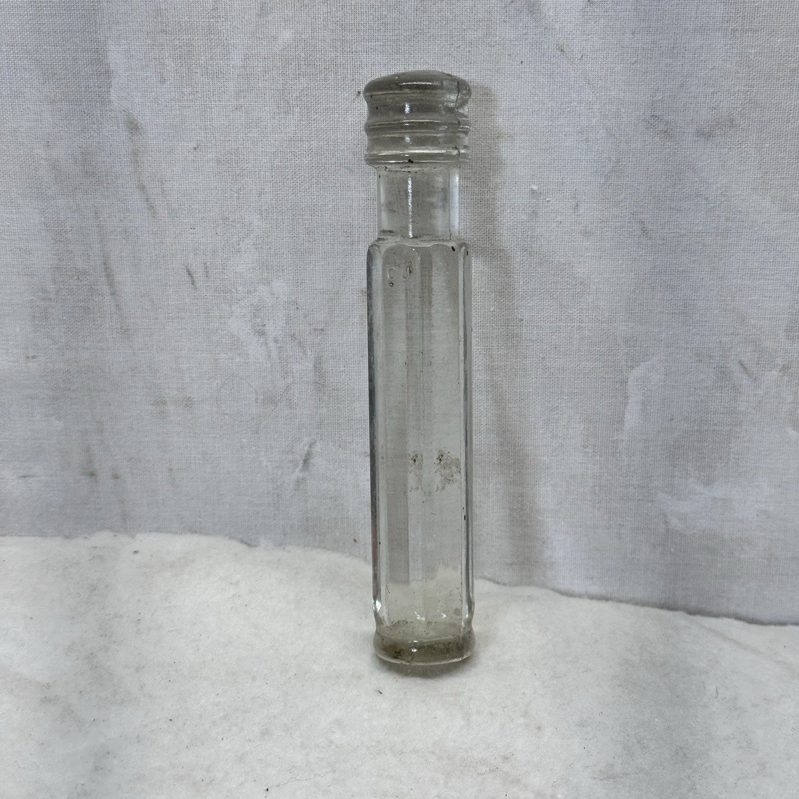 Glass CJ Medical Pharmecutical Pestle Vintage 