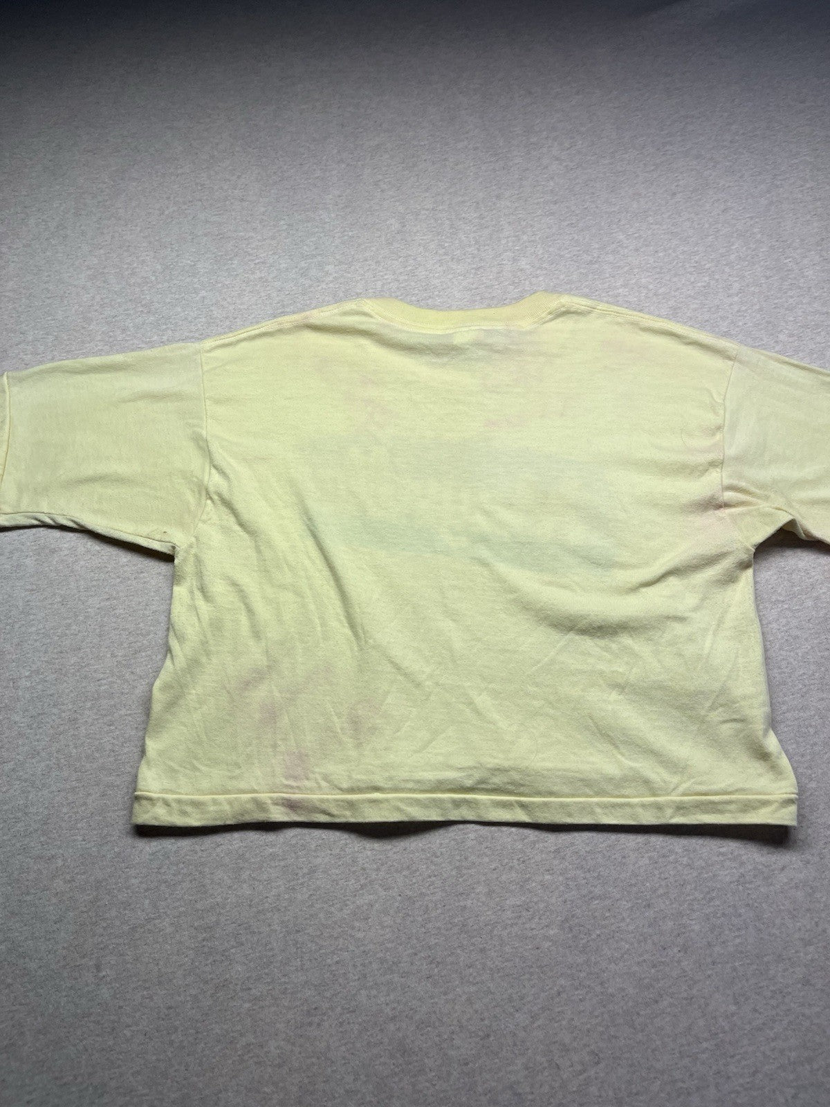 1980s Women’s Mayville Yellow Knit Crop Top