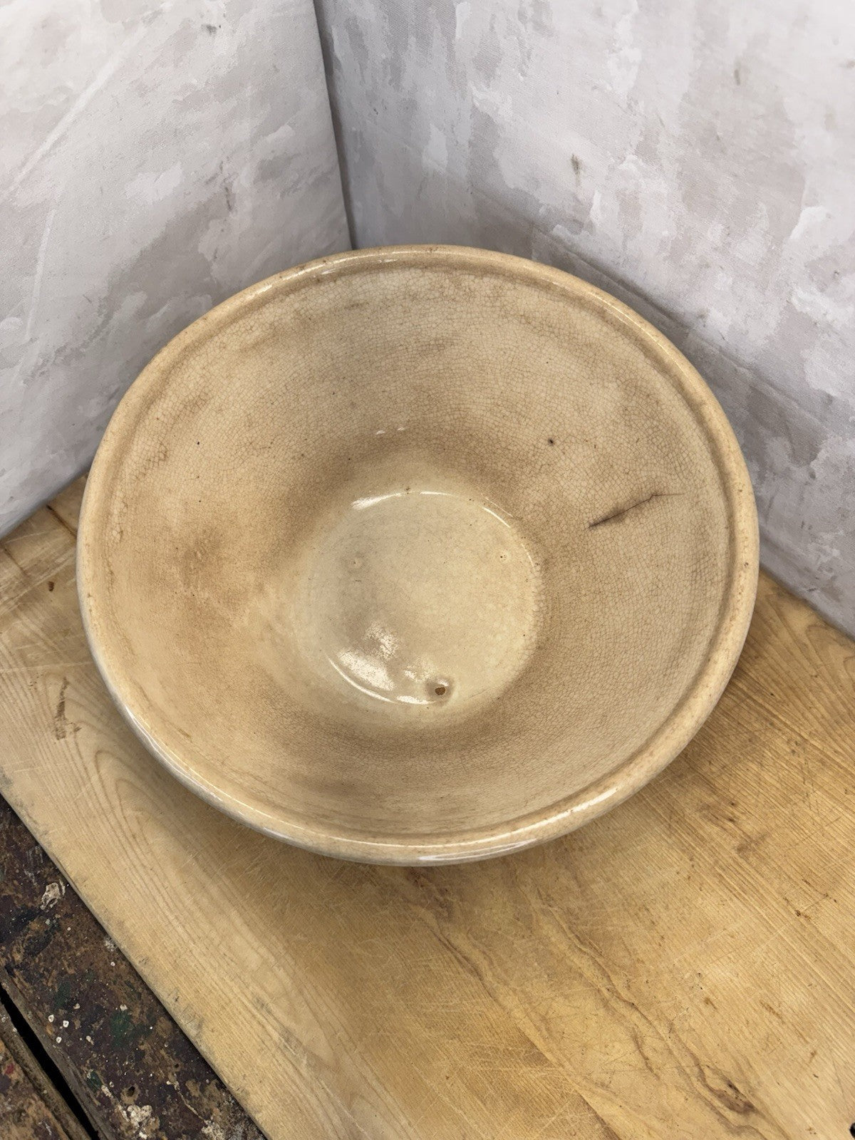 Stoneware Bowl Antique  #1432