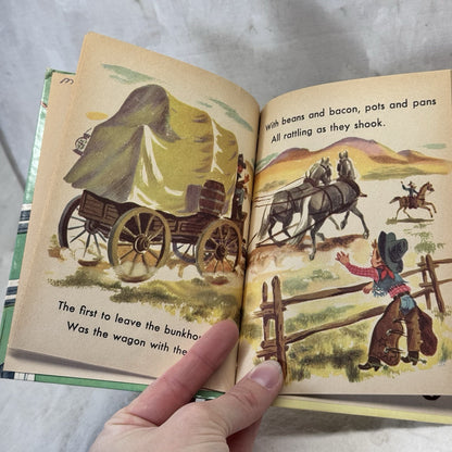 Cowboy Dan A Rand McNally Junior Elf Book Vintage 