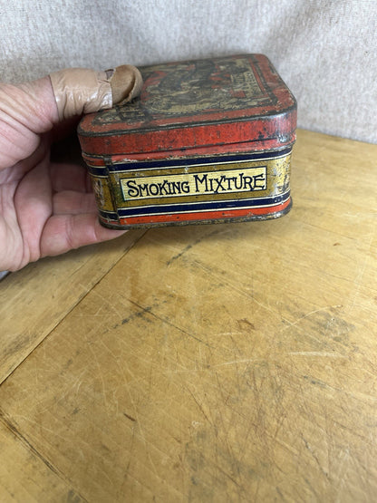 Erzingers Smoking Mixture Empty Vintage Tobacco Tin