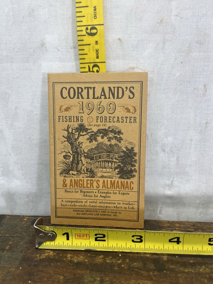 Vintage Cortland’s 1960 Fishing Forecaster & Angler’s Almanac Booklet ...