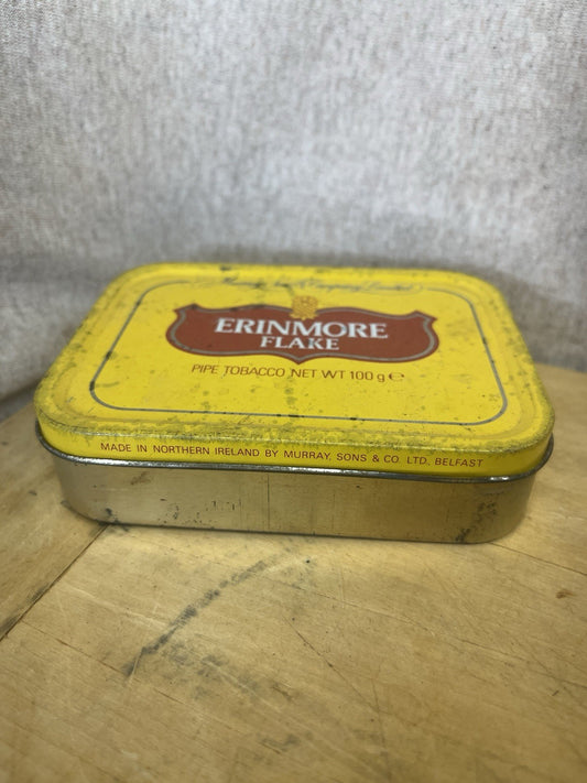 Vintage Murrays Erinmore Flake Empty Tobacco Tin Tobacciana