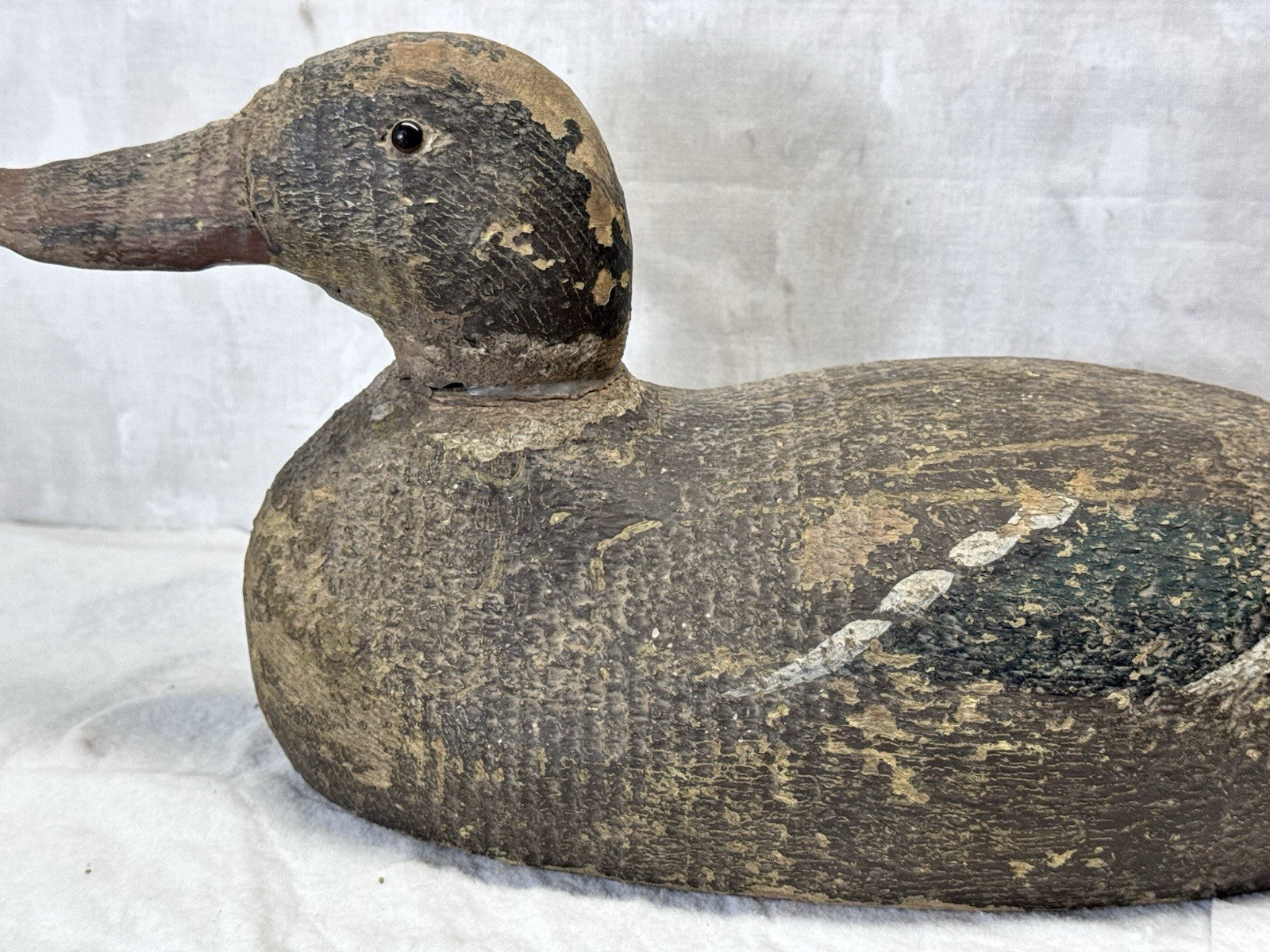 Vintage Wooden Hunting Duck Decoy 