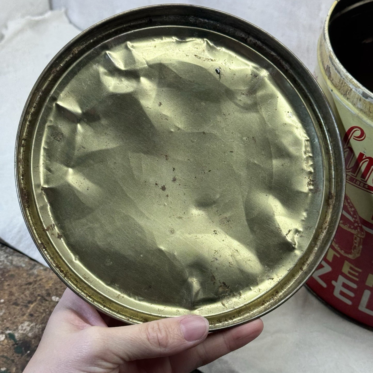 Bachman Butter Pretzels Tin Vintage Empty 