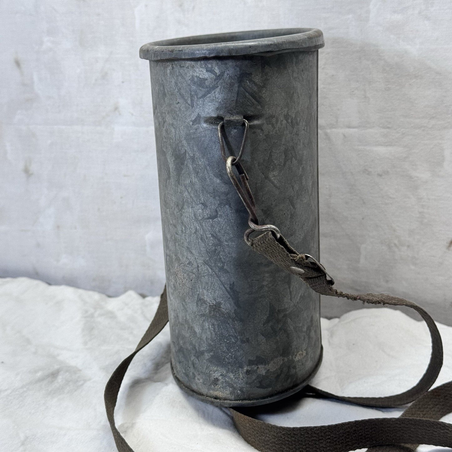 Vintage Small Strap Minnow Bucket Metal