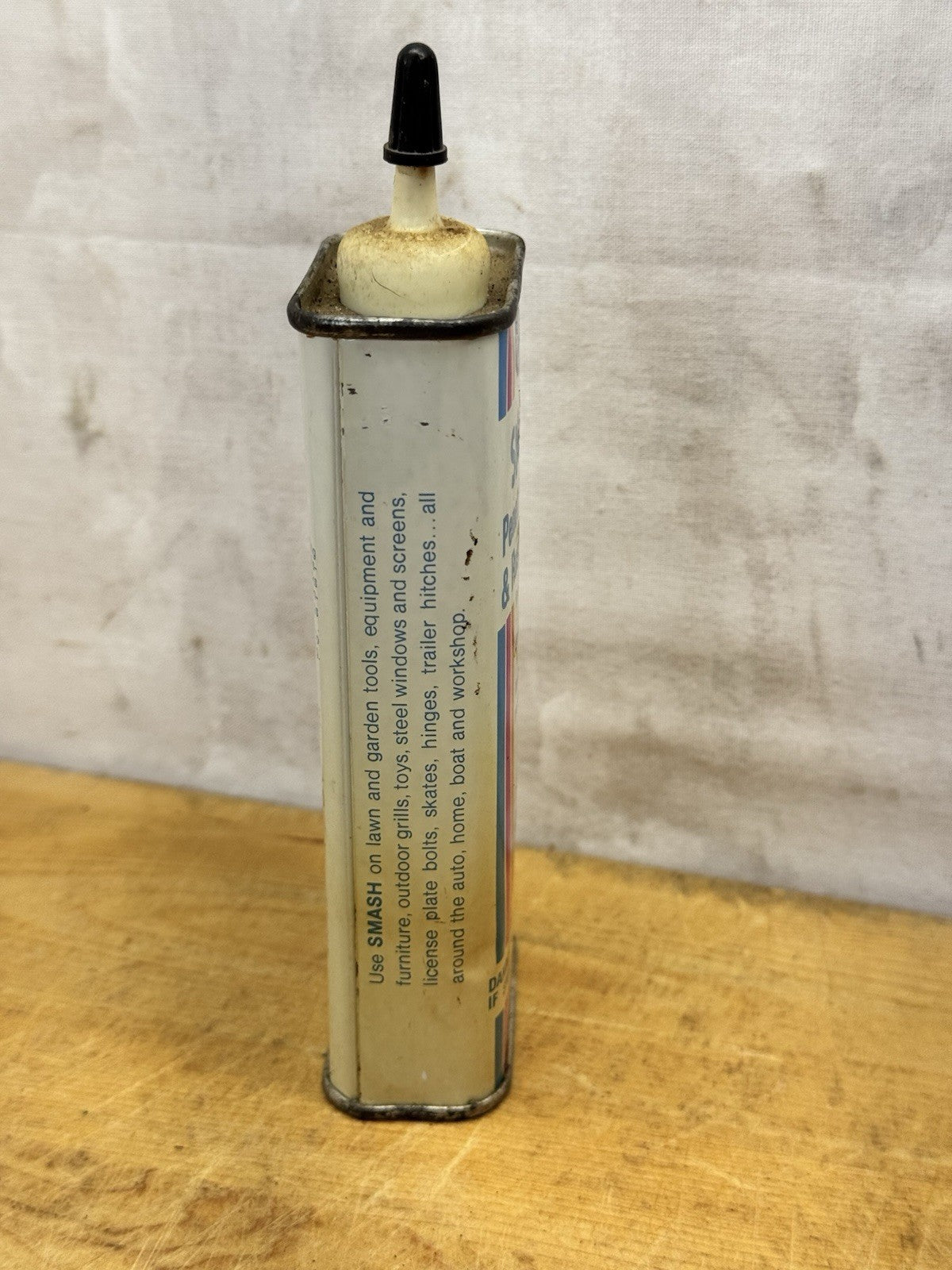 Smash Penetrating Oil & Rust Solvent Vtg Can Empty #1286