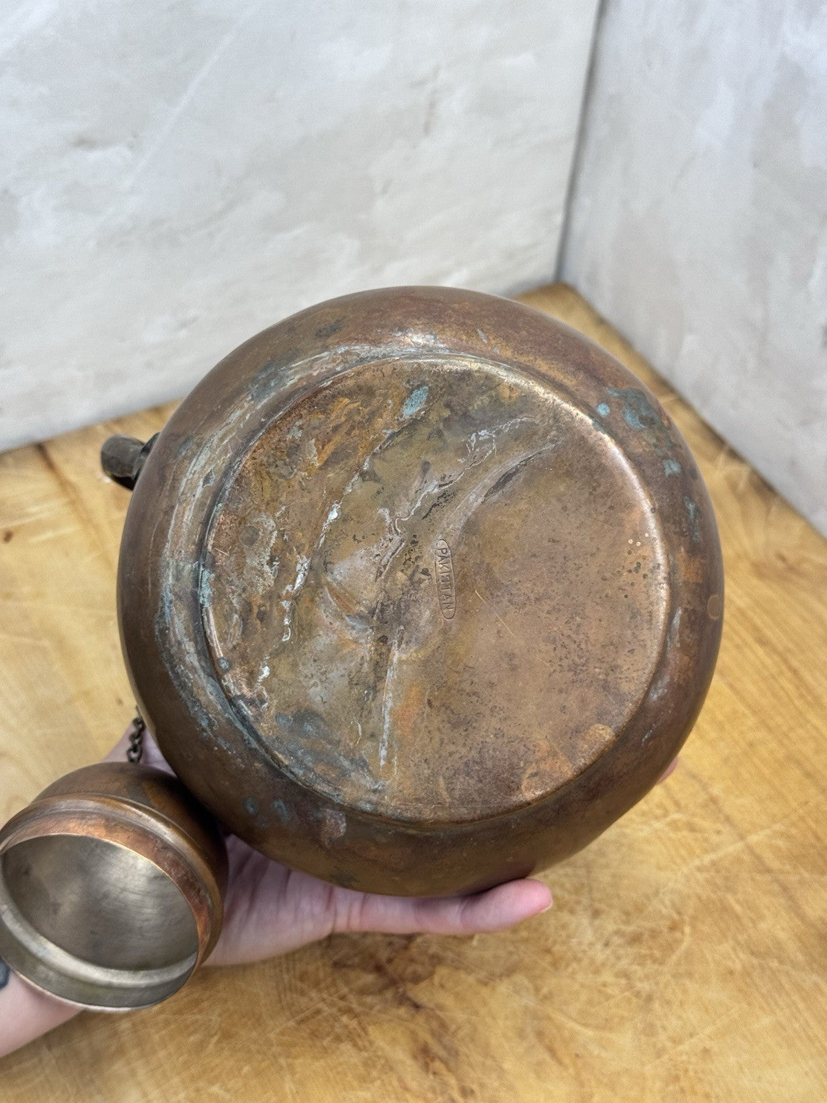 Copper Tea Pot #1234 Vtg