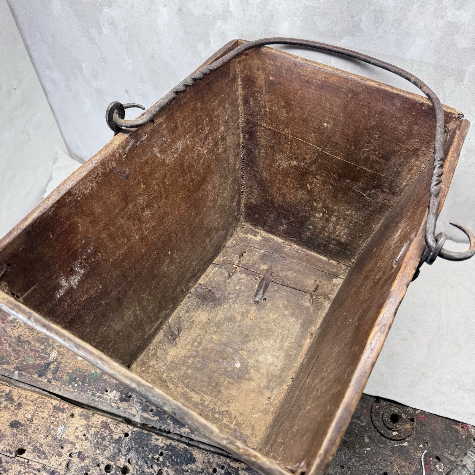 Cambria Grain Company Large Wooden Grain Measure Box Primitive 