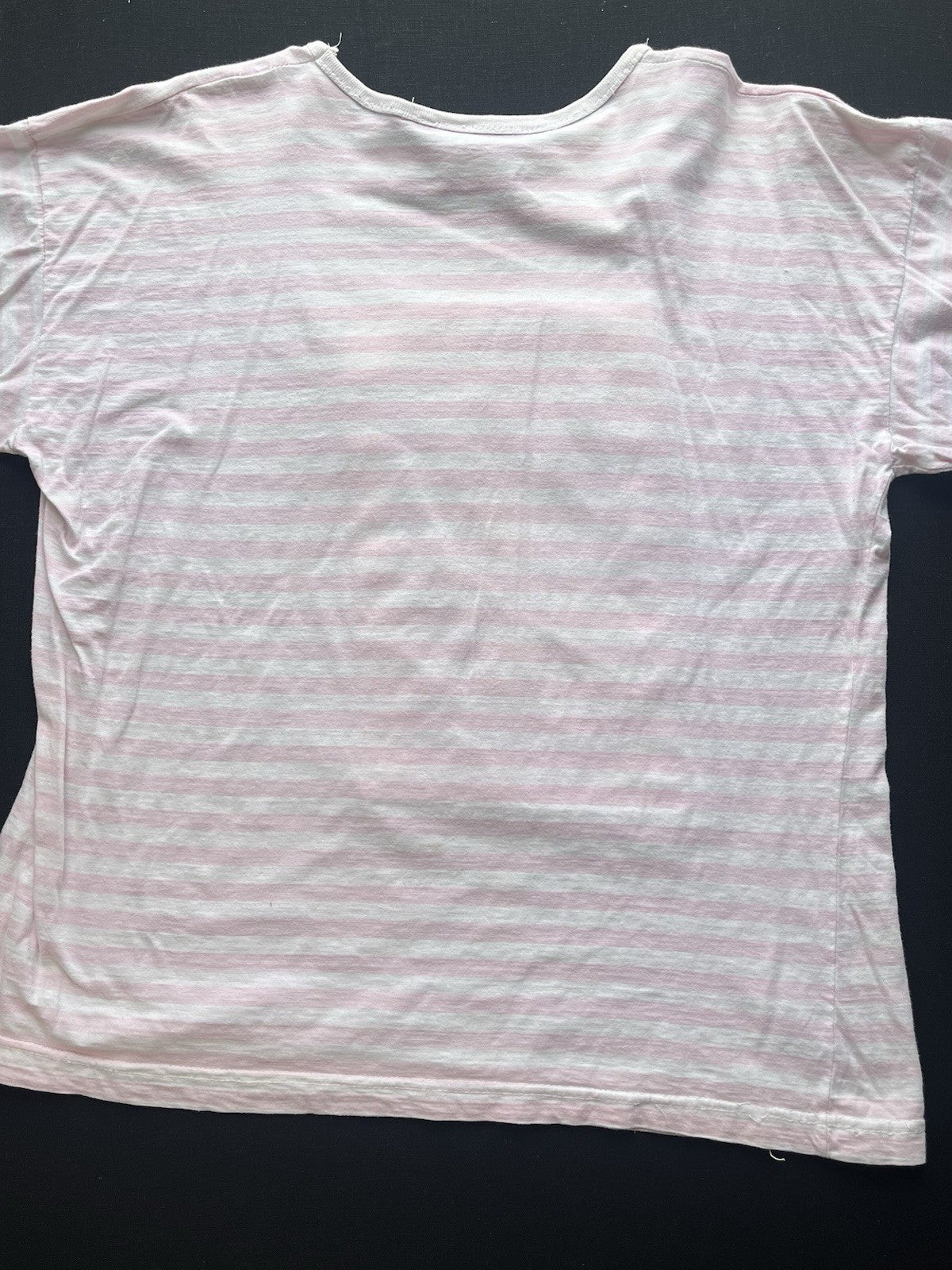 1980s Pink Striped Premtemps Tshirt