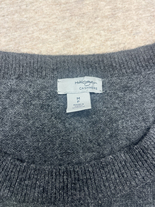 Haloger Women’s Cashmere Medium Petite Grey Sweater