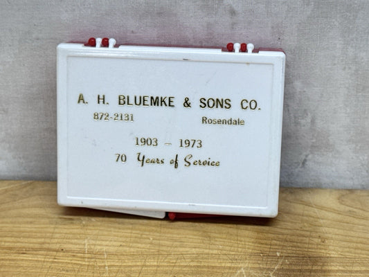 Rosendale Wisconsin First Aide Kit Advertisement Vintage #1191