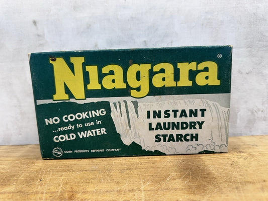 Niagara Instant Laundry Starch Empty Box Vtg #S-1508