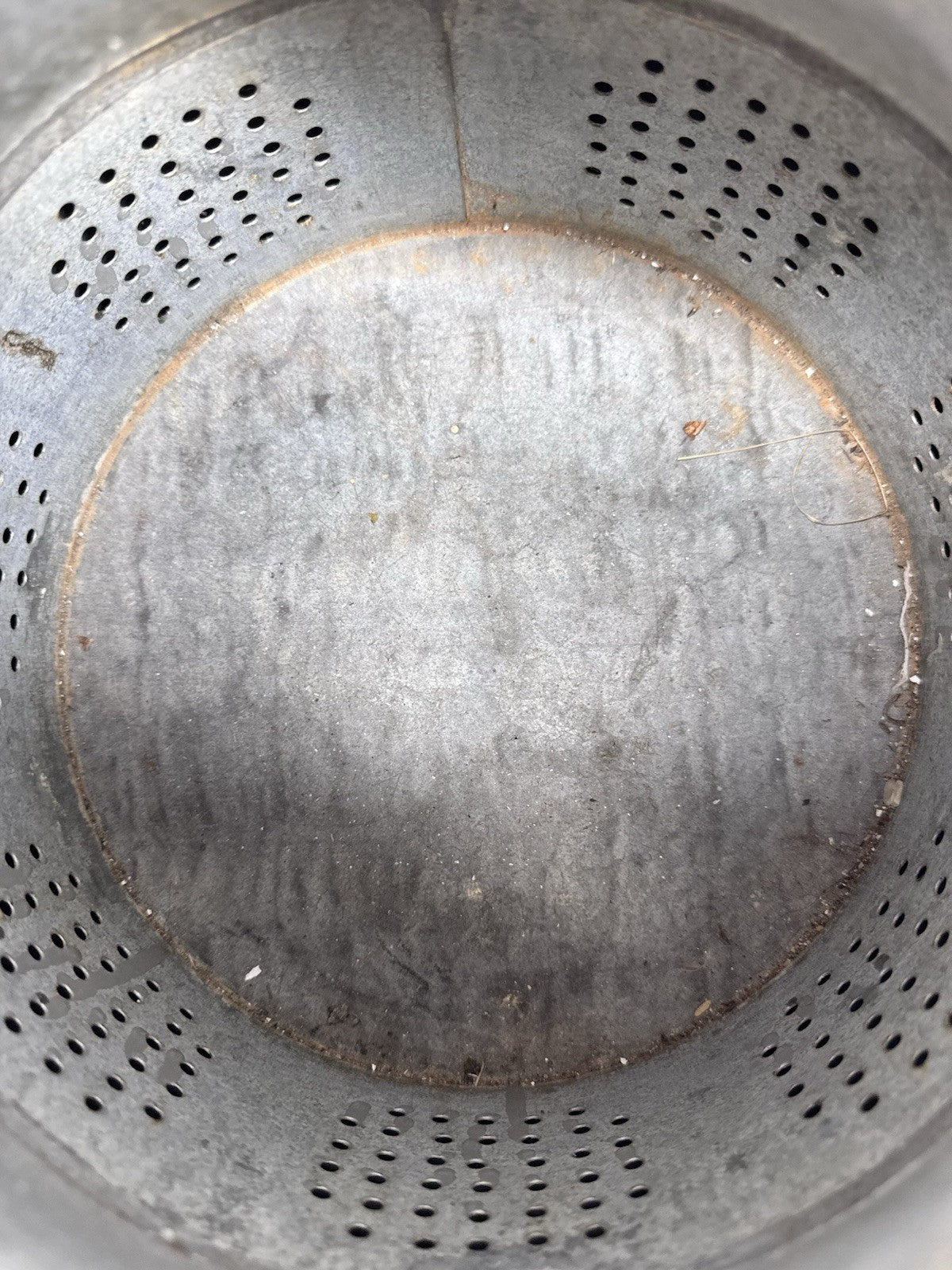 Metal Minnow Fishing Bucket Vintage #1231