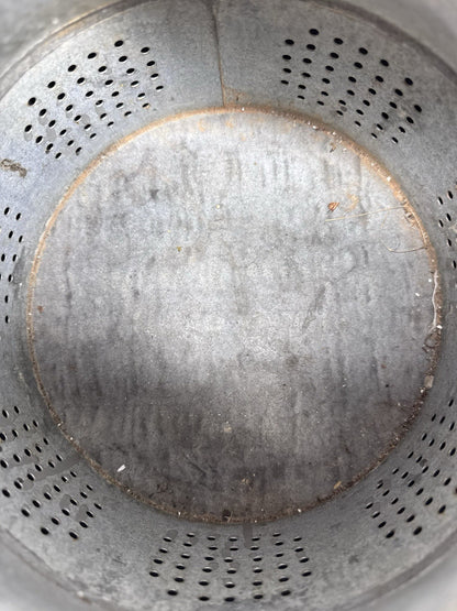 Metal Minnow Fishing Bucket Vintage #1231