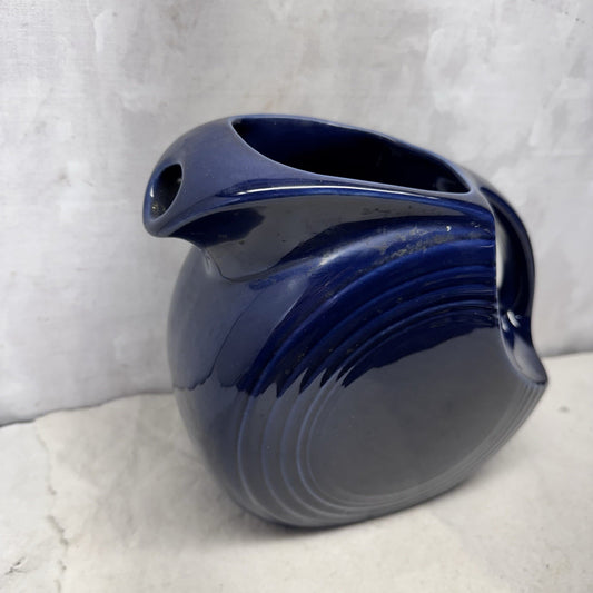 Blue Fiesta Disc Pitcher Vintage 