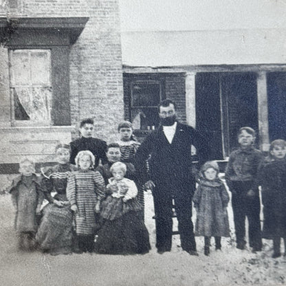 1910 Family Photograph Waupun Wisconsin Antique Historic 