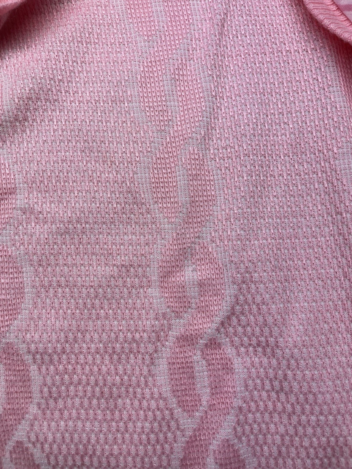 1970-80s Women’s Pink Striped S Sleeve Knit Top