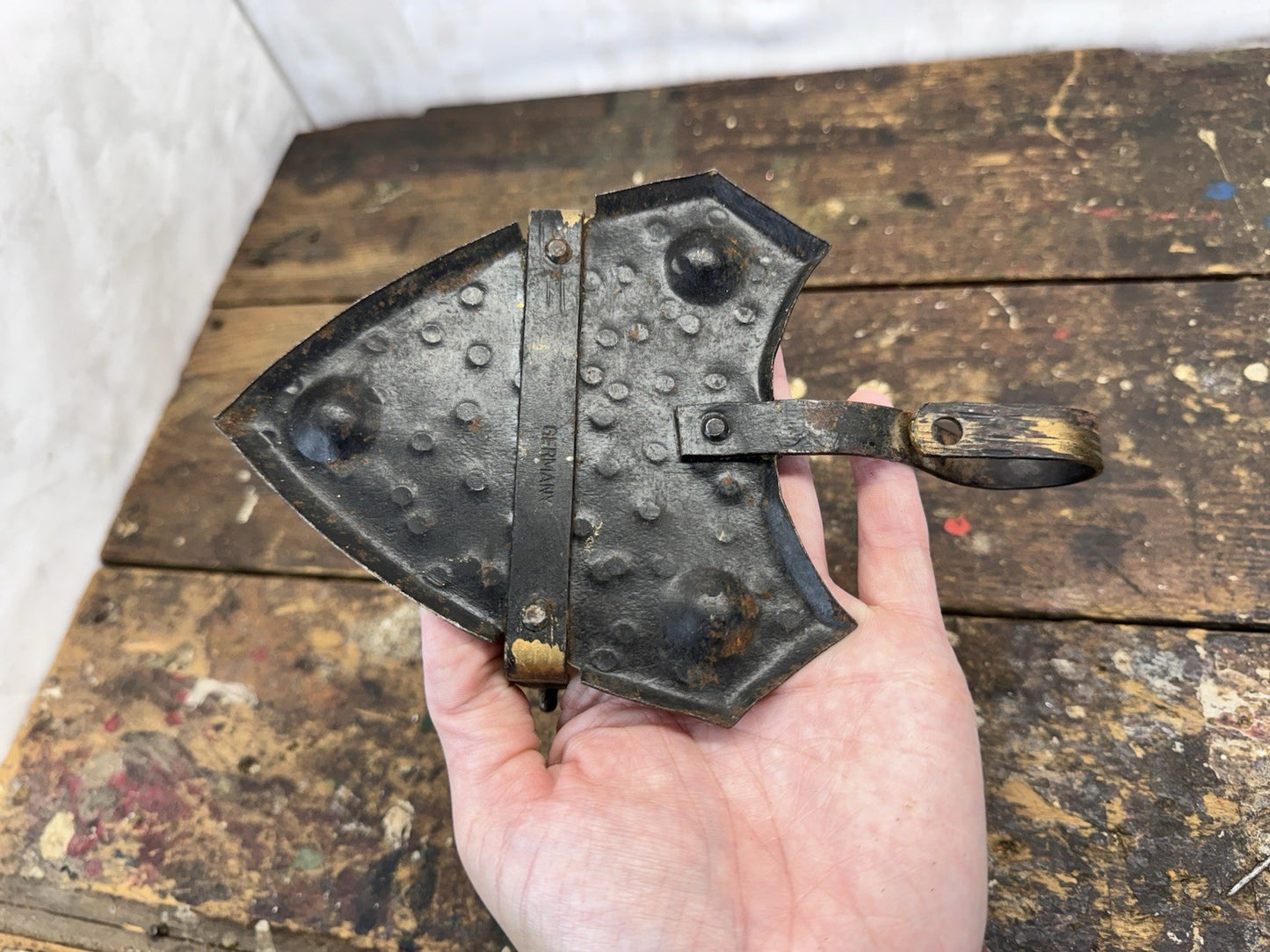 German Antique Ship Candle Holder #1010