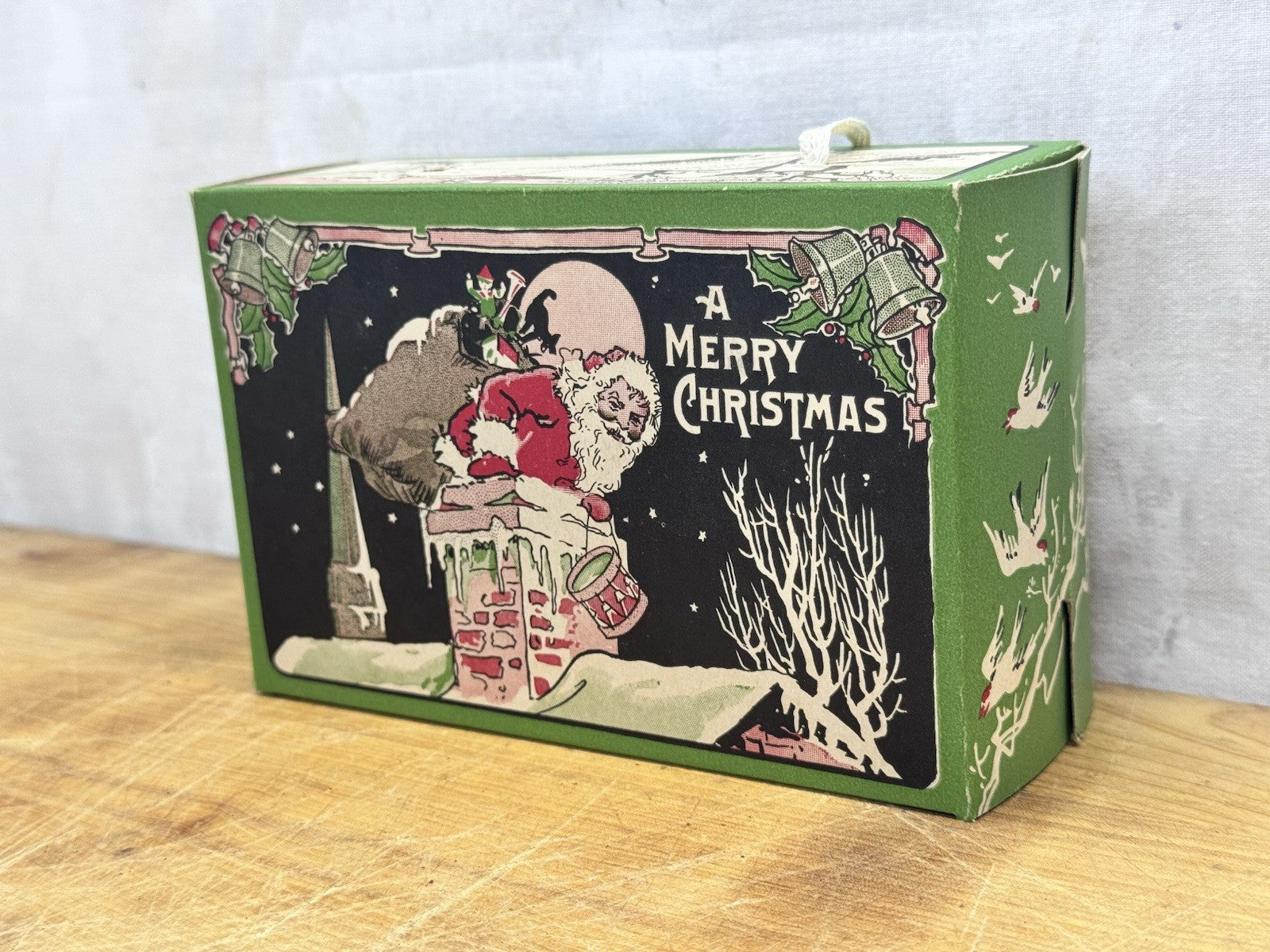 Antique Christmas Candy Box Empty #1262