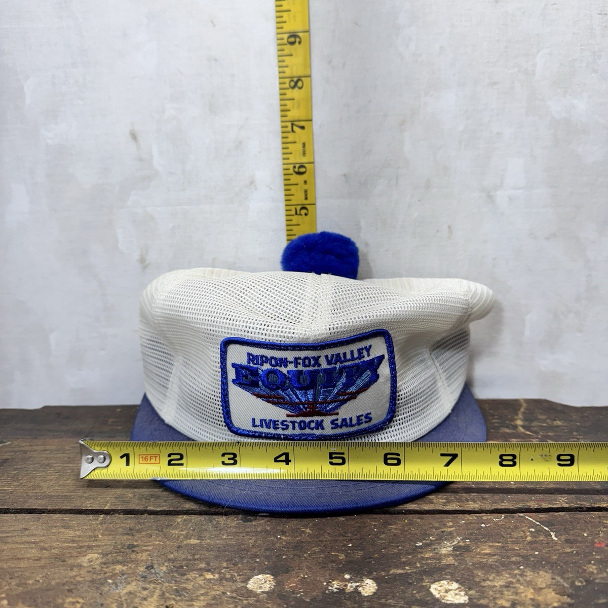 Ripon Fox Valley Equity Livestock Sales Ladies SnapBack Pompom Vintage Hat