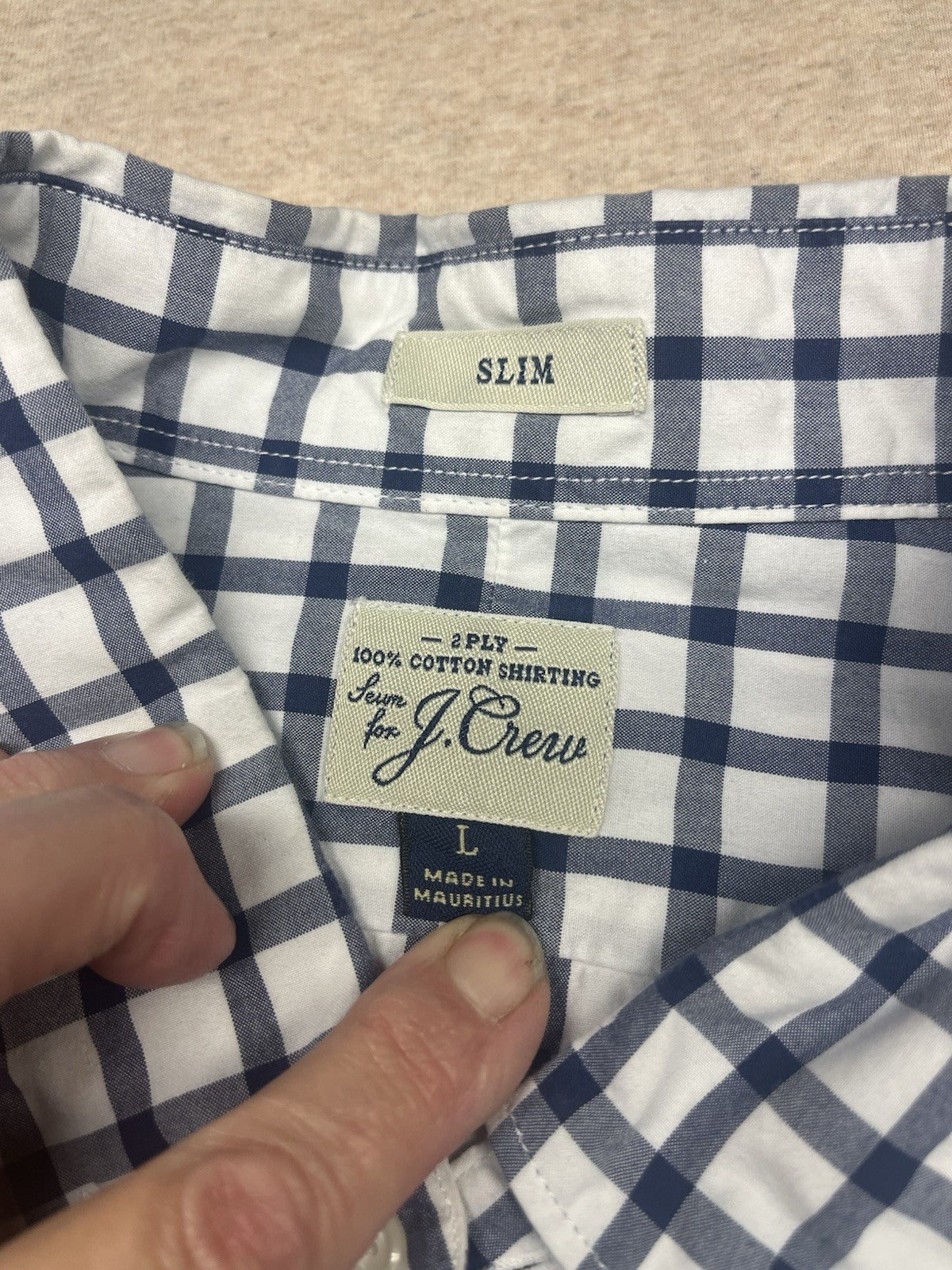 J Crew Slim Men’s Large Shirt