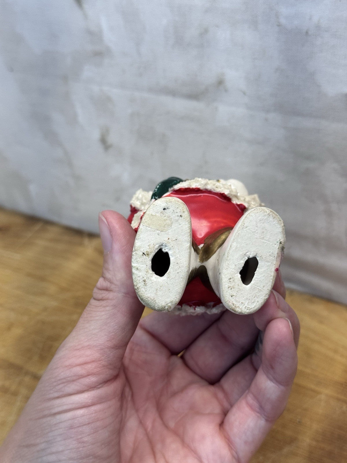 Ceramic Spaghetti Santa Vtg #1303