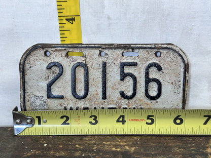 Wausau Wisconsin Bike License Plate Vintage #S-1772