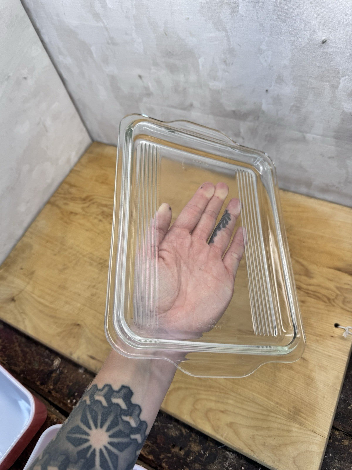 Pink Pyrex Set Of Four With Lids #1343