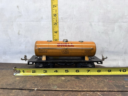 Vtg Lionel Lines Shell 1680 Orange Tank Train Car #S-1598
